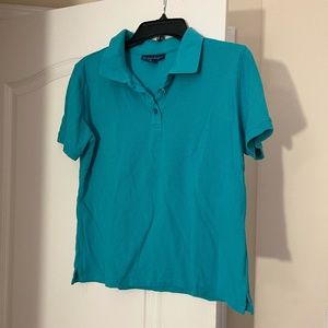 Karen Scott Turquoise Women's Polo Shirt